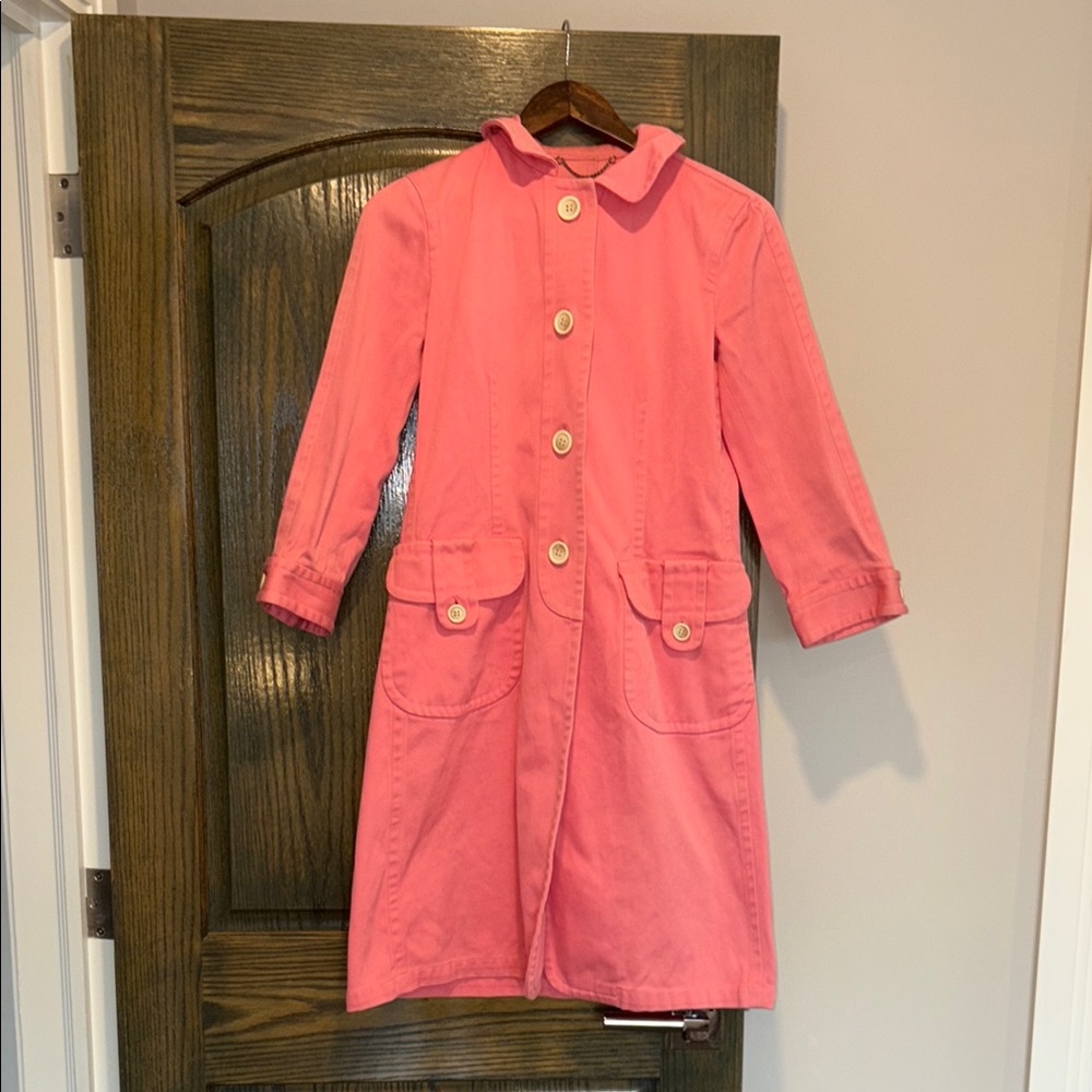 Pink Button-Up Spring coat